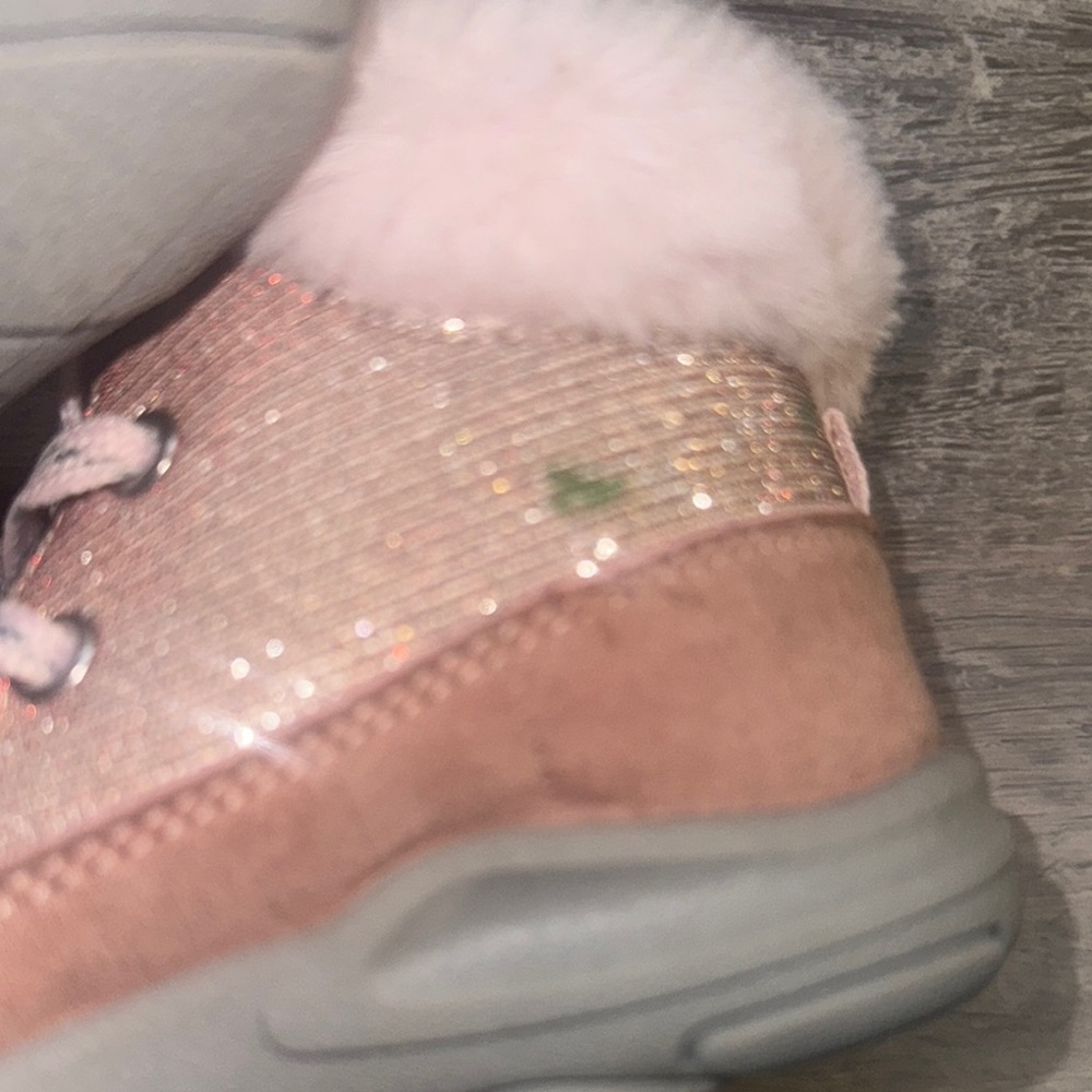 Carter's Pink Kids Boots with Fur Trim - Picture 4 of 6